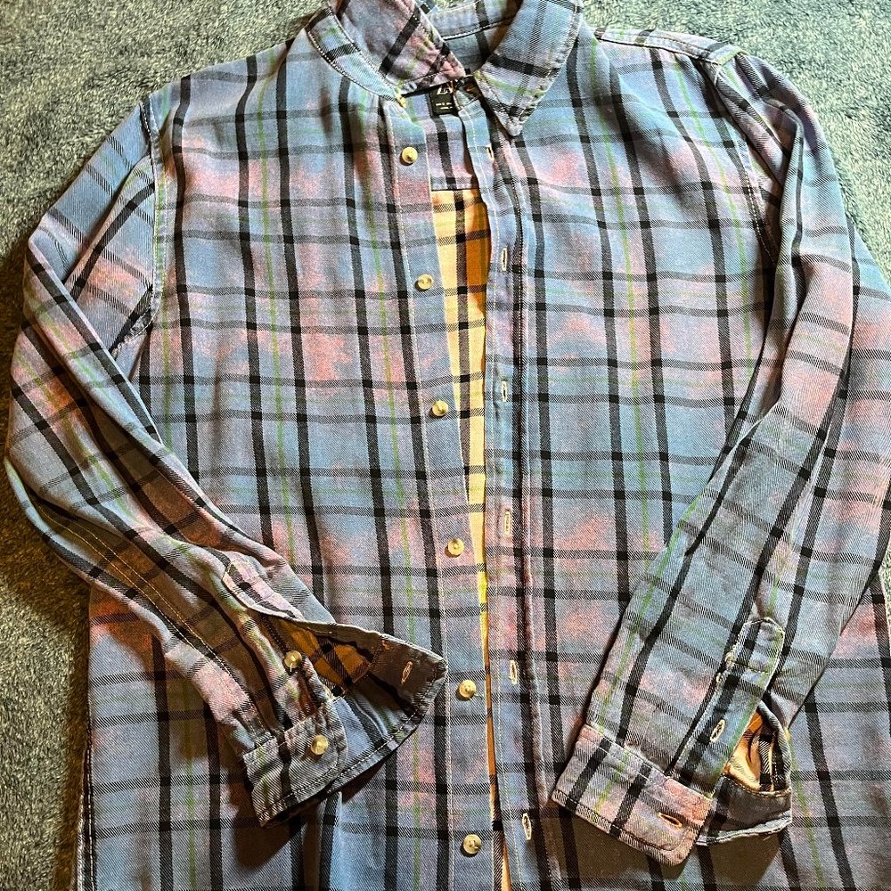 Zara Blue and Pink Flannel
